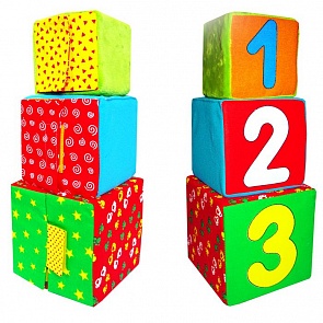 Набор из 3 кубиков «Раз, два, три» (Мякиши, 154 МЯКИШИ)